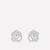 Chanel Fil de Camélia Earrings J2672 18k White Gold Diamonds 1