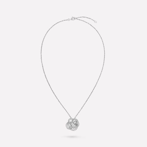 Chanel Fil de Camélia J2530 Necklace 18k White Gold Diamonds 1