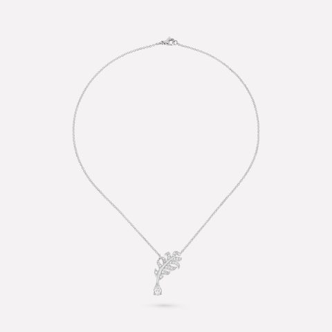 Chanel Plume De J10815 Chanel Necklace 18k White Gold Diamonds 1