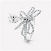Chanel Ruban Ring 18k J4543 White Gold Center Diamond Diamonds 1
