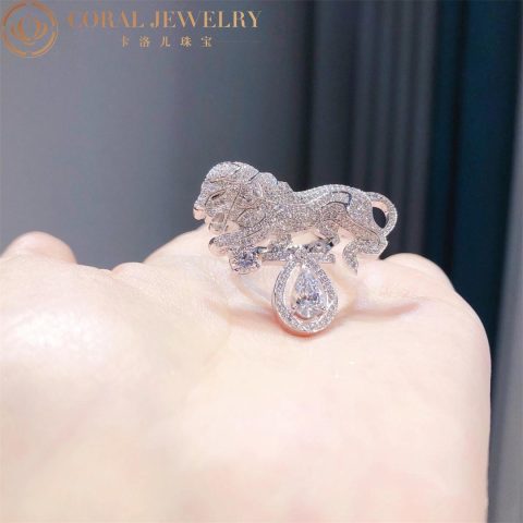 Chanel Sous Le Signe Du Lion L’esprit Du Lion Timeless Ring 18k White Gold Diamonds 6