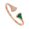 Bulgari 352629 Divas’ Dream Bracelet Rose Gold Diamond and Malachite Bracelet 1