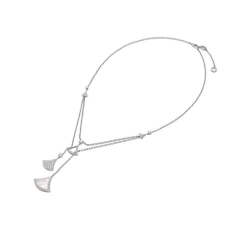 Bulgari Divas’ Dream 358682 Necklace White Gold with Necklace White Gold with Mother-of-pearl 1