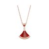 Bulgari Divas’ Dream 356437 Necklace Rose Gold Carnelian and Diamonds 1