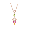 Bulgari Divas’ Dream 355613 Necklace Rose Gold Citrine Peridot Pink Tourmaline 1