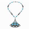Bulgari Divas’ Dream Necklace White Gold in Turquoise with Onyx and Diamonds High Jewelry Necklace 1