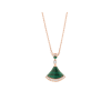 Bulgari Divas’ Dream 351143 Necklace Rose Gold Malachite and Diamonds 1