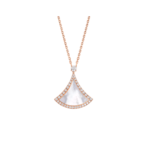 Bulgari Divas’ Dream 358671 Necklace Rose Gold Mother-of-pearl and Diamonds 1