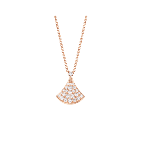 Bulgari Divas’ Dream 351051 Necklace Rose Gold Set Diamonds 1
