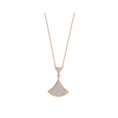 Bulgari Divas’ Dream 358121 Necklace Rose Gold Set Diamonds 1