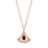 Bulgari Divas’ Dream 354366-1 Necklace Rose Gold Set Ruby and Diamonds 1
