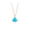 Bulgari Divas’ Dream 350584 Necklace Rose Gold Turquoise and Diamonds 1