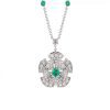 Bulgari Divas’ Dream 352626 Necklace White Gold Set Emeralds and Diamonds 1