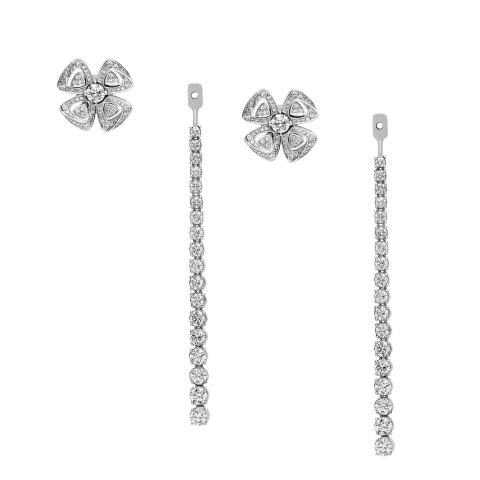 Bulgari Fiorever 358158 Earrings In 18ct White Gold 13