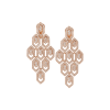 Bulgari Serpenti 356507 18 kt rose gold earrings set with pavé diamonds 1