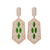 Bulgari Serpenti Earring in 18-carat pink gold and malachite and diamond high jewelry Earrings 3 Bulgari Serpenti Earring in 18-carat pink gold and malachite and diamond high jewelry Earrings 1
