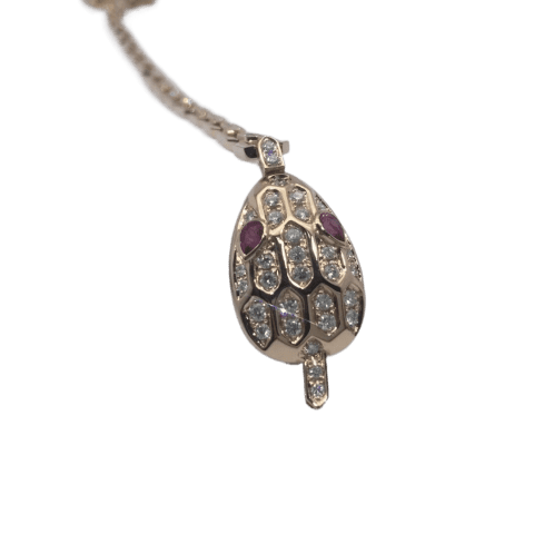 Bulgari BR857739 Serpenti rose gold bracelet Rubies & Diamonds 1