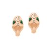 Bulgari Serpenti 352701 Rose Gold & Malachite Earrings 1