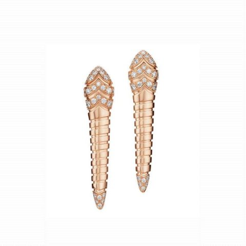 Bulgari 350811 Serpenti Tubogas rose gold Earring OR857311 1