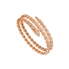 Bulgari 357270 Serpenti Viper two-coil 18 kt rose gold bracelet set with pavé diamonds 1
