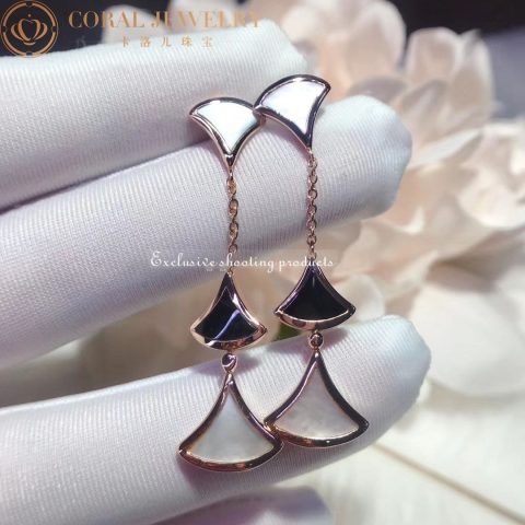 Bulgari 350260 Diva’s Dream Earrings with Black Onyx and Mother of Pearl OR857051 9