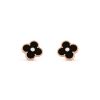 Van Cleef & Arpels VCARP2B100 Vintage Alhambra Limited Edition Earrings yellow gold onyx 1