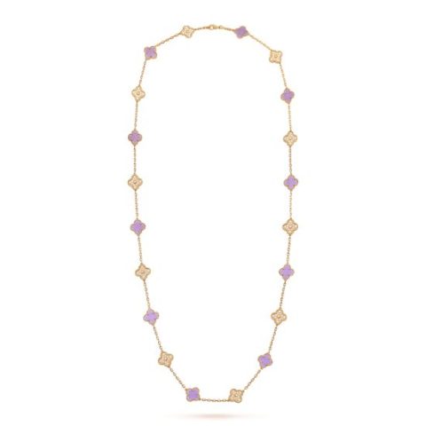 Van Cleef & Arpels VCARP0Y600 Vintage Alhambra long necklace 20 motifs Dubaï Mall Edition necklace 1