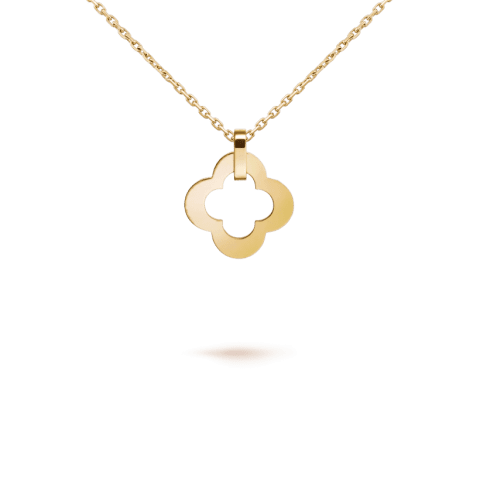 Van Cleef & Arpels VCARD38900 Byzantine Alhambra pendant Yellow gold Necklace 1