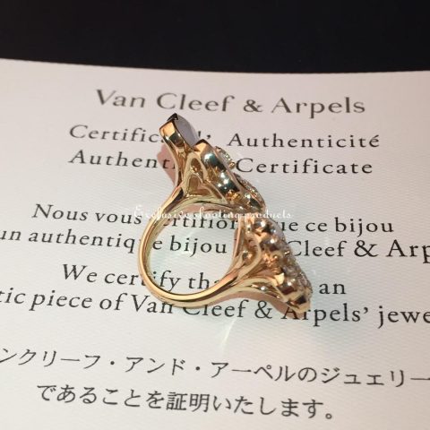 Van Cleef & Arpels VCARO55100 Cosmos Between the Finger ring Rose gold Diamond Mother-of-pearl ring 3