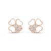 Van Cleef & Arpels VCARO5BZ00 Cosmos earrings medium model Rose gold Diamond Mother-of-pearl earrings 1