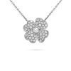 Van Cleef & Arpels VCARO64900 Cosmos medium model clip pendant White gold Diamond Necklace 2