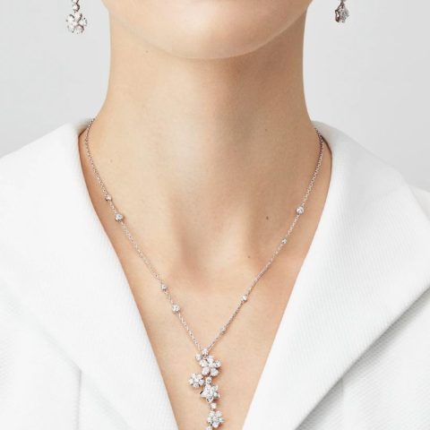 Van Cleef & Arpels VCARP05H00 Folie des Prés earrings White gold Diamond earrings 3