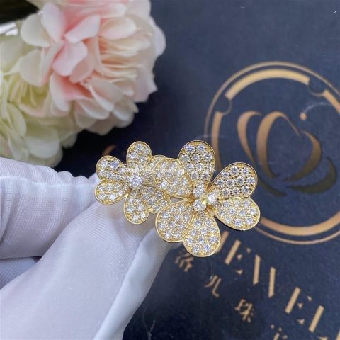Van Cleef & Arpels VCARP0J800 Frivole Between the Finger Ring Yellow gold Diamond Ring 8