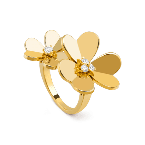 Van Cleef & Arpels VCARB67600 Frivole Between the Finger Ring Yellow gold Diamond Ring 1