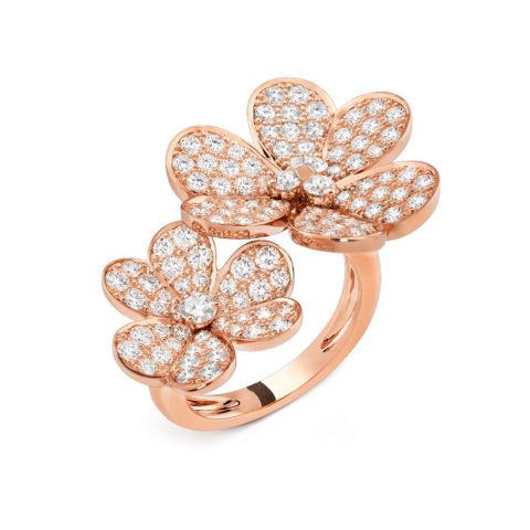 Van Cleef & Arpels VCARP7RK00 Frivole Between the Finger Ring Rose gold Diamond Ring 1
