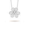 Van Cleef & Arpels VCARP6L600 Frivole clip pendant very large model White gold Diamond Necklace 1