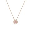 Van Cleef & Arpels VCARP6L400 Frivole pendant small model Rose gold Diamond Pink Sapphire Necklace 1