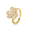 Van Cleef & Arpels VCARP2V000 Frivole ring 1 flower small model Yellow gold Diamond ring 3 Van Cleef & Arpels VCARP2V000 Frivole ring 1 flower small model Yellow gold Diamond ring 1