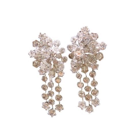 Van Cleef & Arpels VCARO9CO00 À Cheval transformable earrings Platinum Diamond earrings 1