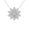 Van Cleef & Arpels VCARO6P70 Lotus clip pendant large model White gold Diamond Necklace 1