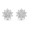 Van Cleef & Arpels VCARO96C00 Lotus earrings medium model White gold Diamond earrings 1
