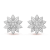 Van Cleef & Arpels VCARO96C00 Lotus earrings medium model White gold Diamond earrings 1