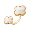 Van Cleef & Arpels VCARN05500 ring Magic Alhambra Between the Finger ring Yellow gold Mother-of-pearl ring 1