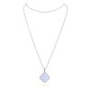 Van Cleef & Arpels VCARP6L900 Magic Alhambra long necklace 1 motif White gold Chalcedony 1
