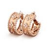 Van Cleef & Arpels VCARO2MK00 Perlée clovers hoop earrings Rose gold Diamond 2 Van Cleef & Arpels VCARO2MK00 Perlée clovers hoop earrings Rose gold Diamond 1