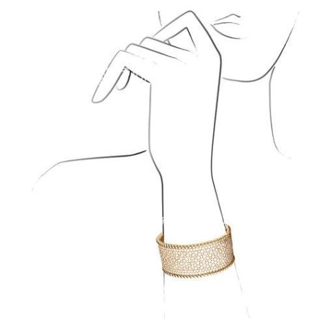 Van Cleef & Arpels Perlée diamonds VCARO3NM00 bracelet yellow gold 3