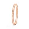 Van Cleef & Arpels VCARP27G00 Perlée diamonds bracelet 1 row Rose gold Diamond bracelet 2 Van Cleef & Arpels VCARP27G00 Perlée diamonds bracelet 1 row Rose gold Diamond bracelet 1