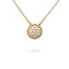 Van Cleef & Arpels VCARO9PD00 Perlée diamonds pendant Yellow gold Diamond Necklace 2 Van Cleef & Arpels VCARO9PD00 Perlée diamonds pendant Yellow gold Diamond Necklace 1