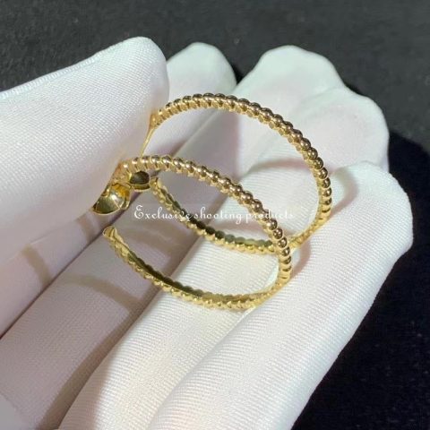 Van Cleef & Arpels VCARO3YD00 Perlée pearls of gold earrings Yellow gold earrings 4