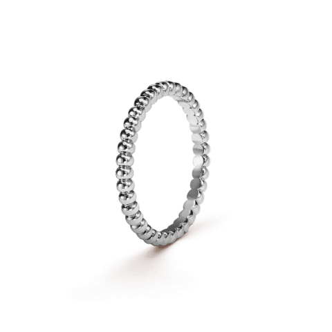 Van Cleef & Arpels VCARN31700 Perlée pearls of gold ring small model White gold ring 1